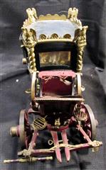 ANTIQUE VICTORIAN STYLE CARRIAGE FOR RESTORATION - ANTIQUE CARRIAGE HAS PAINTED